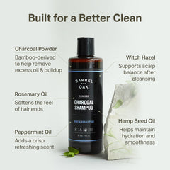 Barrel & Oak conditioner nourishes with argan and jojoba for hair softness.