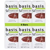 Basis Vitamin Bar Soap close-up of the bar highlighting natural vitamins for nourished skin.