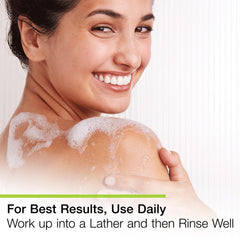 Basis Vitamin Bar Soap hand-use closeup shows convenient sink-side cleansing.