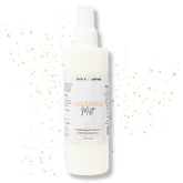 BASK & LATHER Hydrating Hair Mist bottle—easy detangling for a quick, frizz-free refresh.