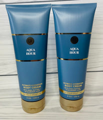 Bath & Body Works Aqua Hour 2-pack packaging shows a sea-inspired scent