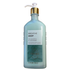 Bath & Body Works Breathe Deep lotion texture closeup for creamy hydration