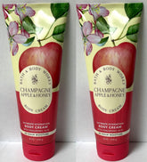 Bath and Body Works Champagne Apple & Honey two-pack body cream tubes for hydration