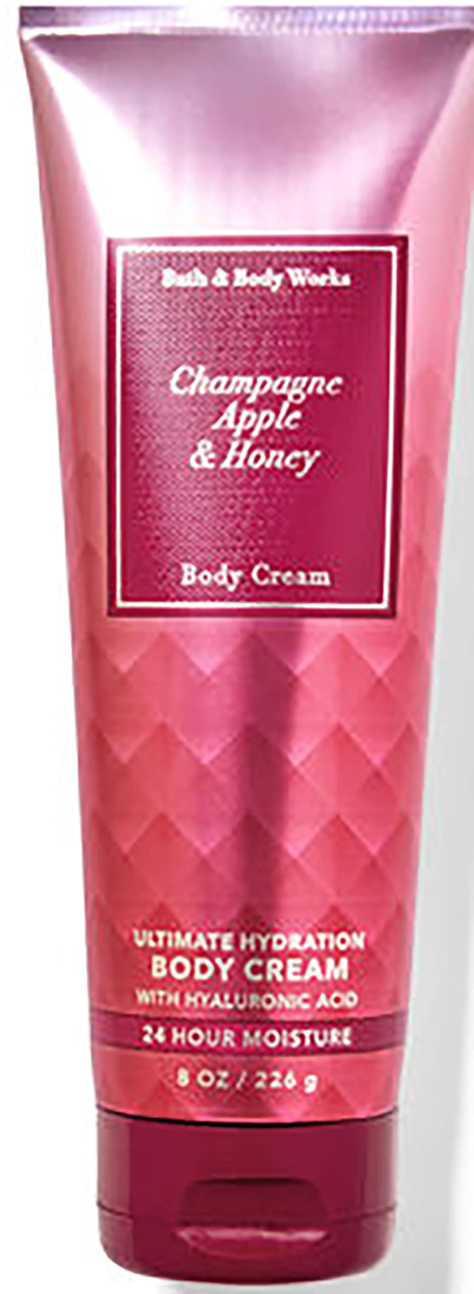 Bath & Body Works Champagne Apple & Honey body cream bottle showcasing luxurious texture and fragrance.