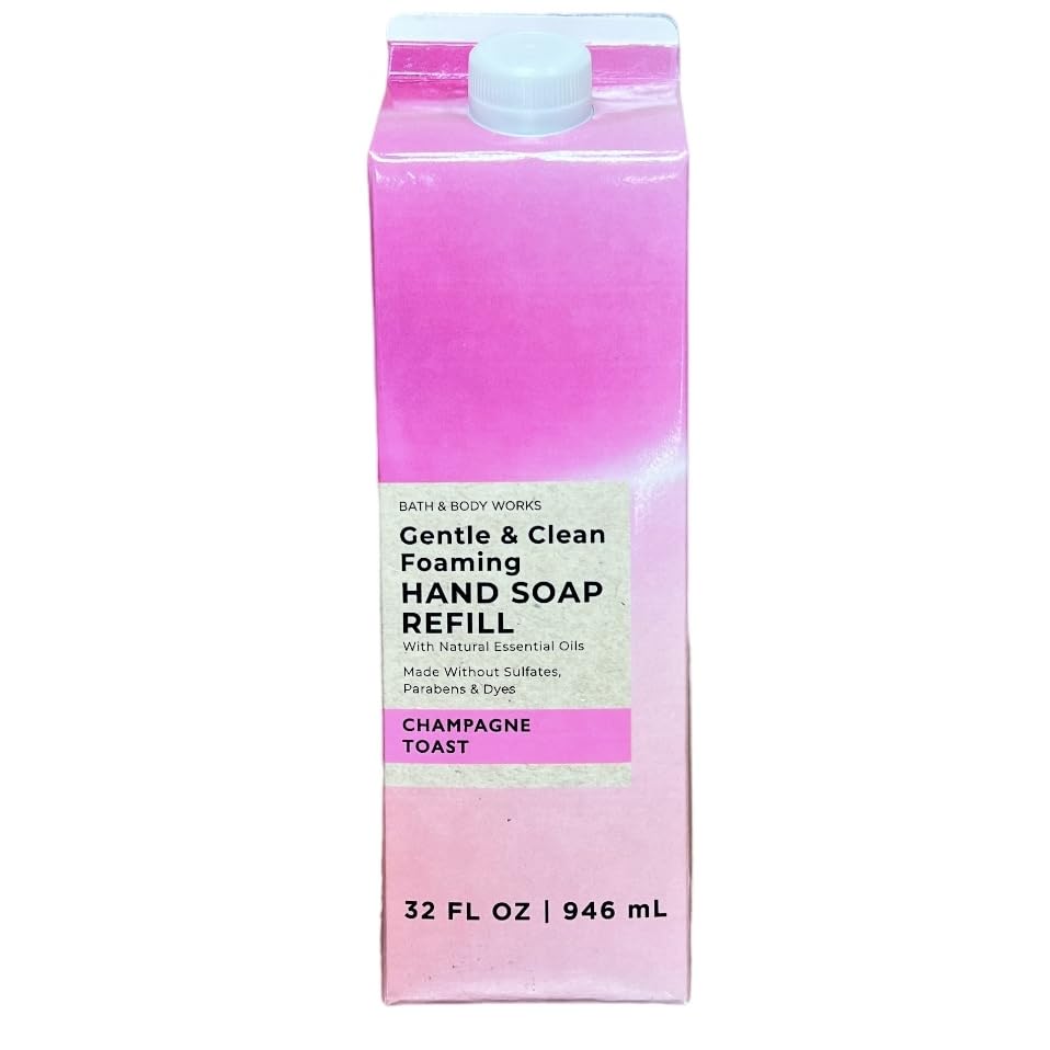 Bath & Body Works Champagne Toast refill bottle shown for easy refill use