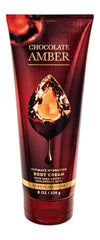 Bath & Body Works Chocolate Amber Ultimate Hydration Body Cream bottle for soft, hydrated skin