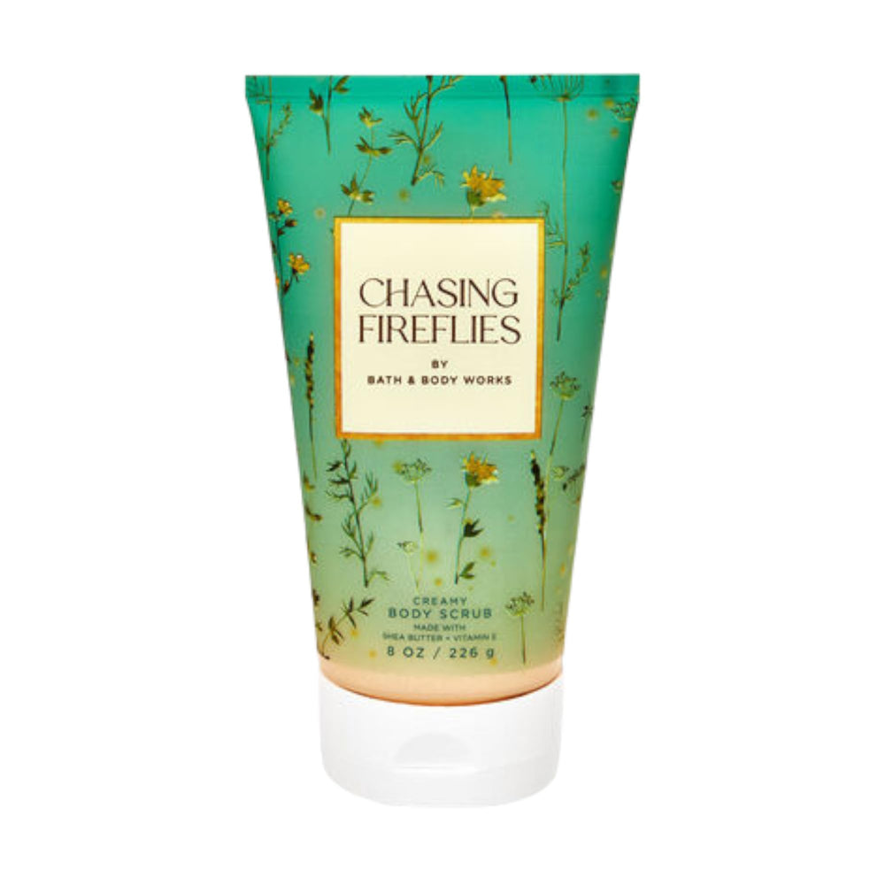 Bath & Body Works Creamy Body Scrub with Chasing Fireflies for radiant, smooth skin.