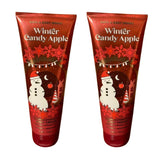 Bath & Body Works Winter Candy Apple flacon crème corporelle, hydratation légère et parfum réconfortant.