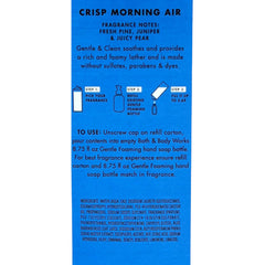 Bath & Body Works Crisp Morning Air – mousse généreuse pour soins des mains et fraîcheur