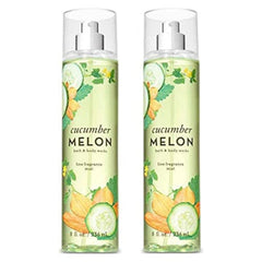 Bath & Body Works Cucumber Melon mist bottles ready for daily spritz, refreshing scent.