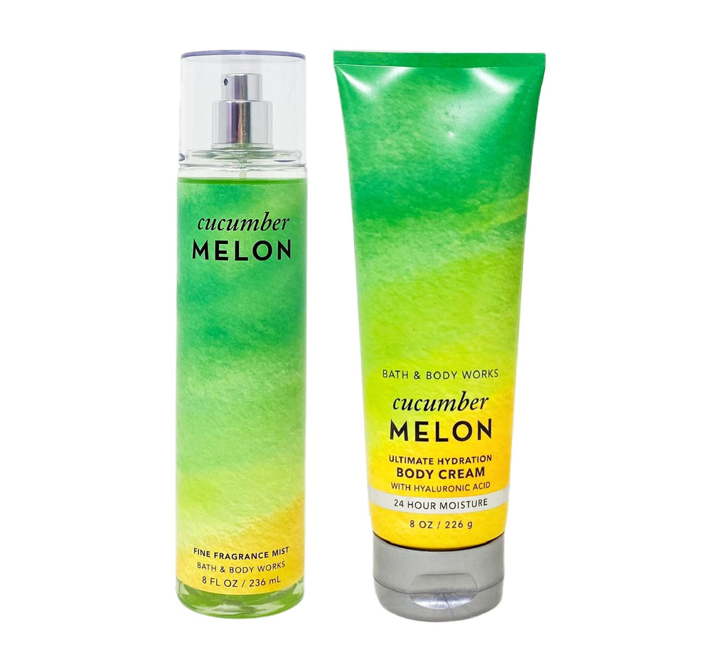 Bath & Body Works Cucumber Melon fragrance mist bottle with refreshing scent.