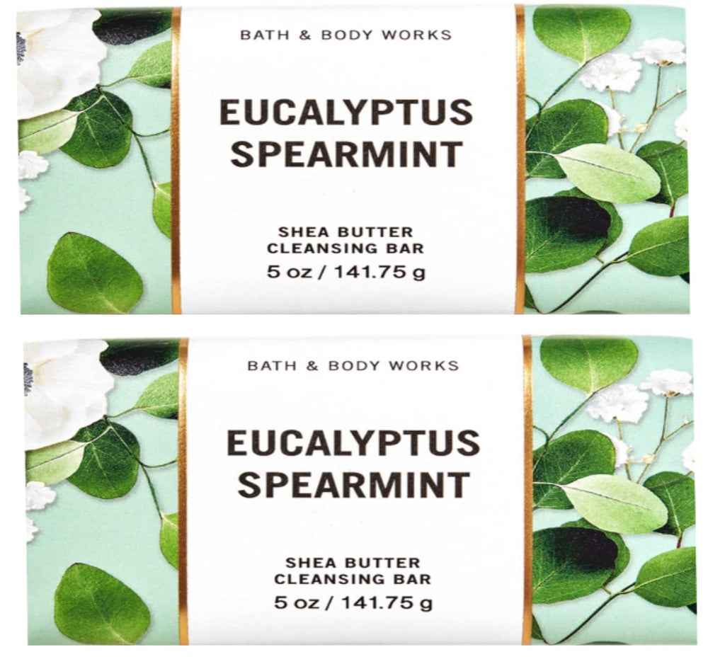 Bath & Body Works Eucalyptus Spearmint bar soap 2-pack, refreshing cleanse