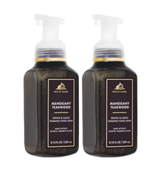 Bath & Body Works Gentle Foaming Hand Soap Mahogany Teakwood bottle delivering rich foam and skin-softening care