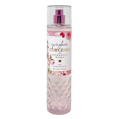 Bath & Body Works Gingham Gorgeous spray bottle with pump for light fragrance and aloe hydration.