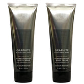 Bath and Body Works Graphite Ultra Hydration Body Cream front view for smooth skin