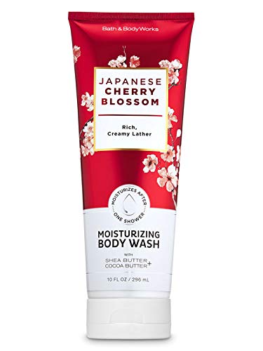 Bath and Body Works Japanese Cherry Blossom moisturizing body wash bottle ideal for daily cleansing and spa-inspired fragrance