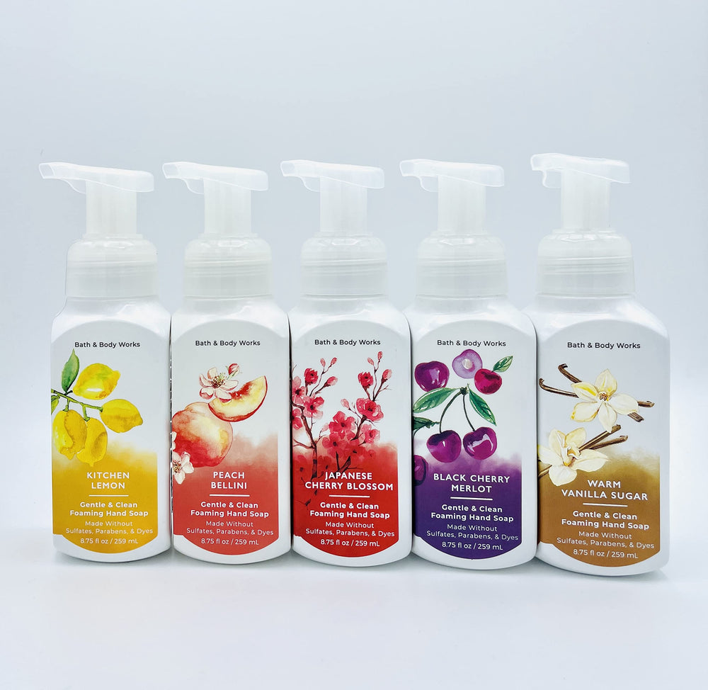 Bath & Body Works Kitchen Favorites lemon foaming hand soap bottle for quick cleansing