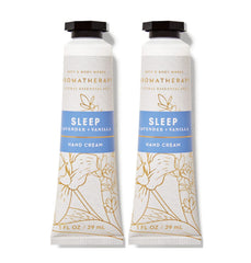 Bath and Body Works Lavender Vanilla hydrating hand cream bottle for daily moisture and silky skin.