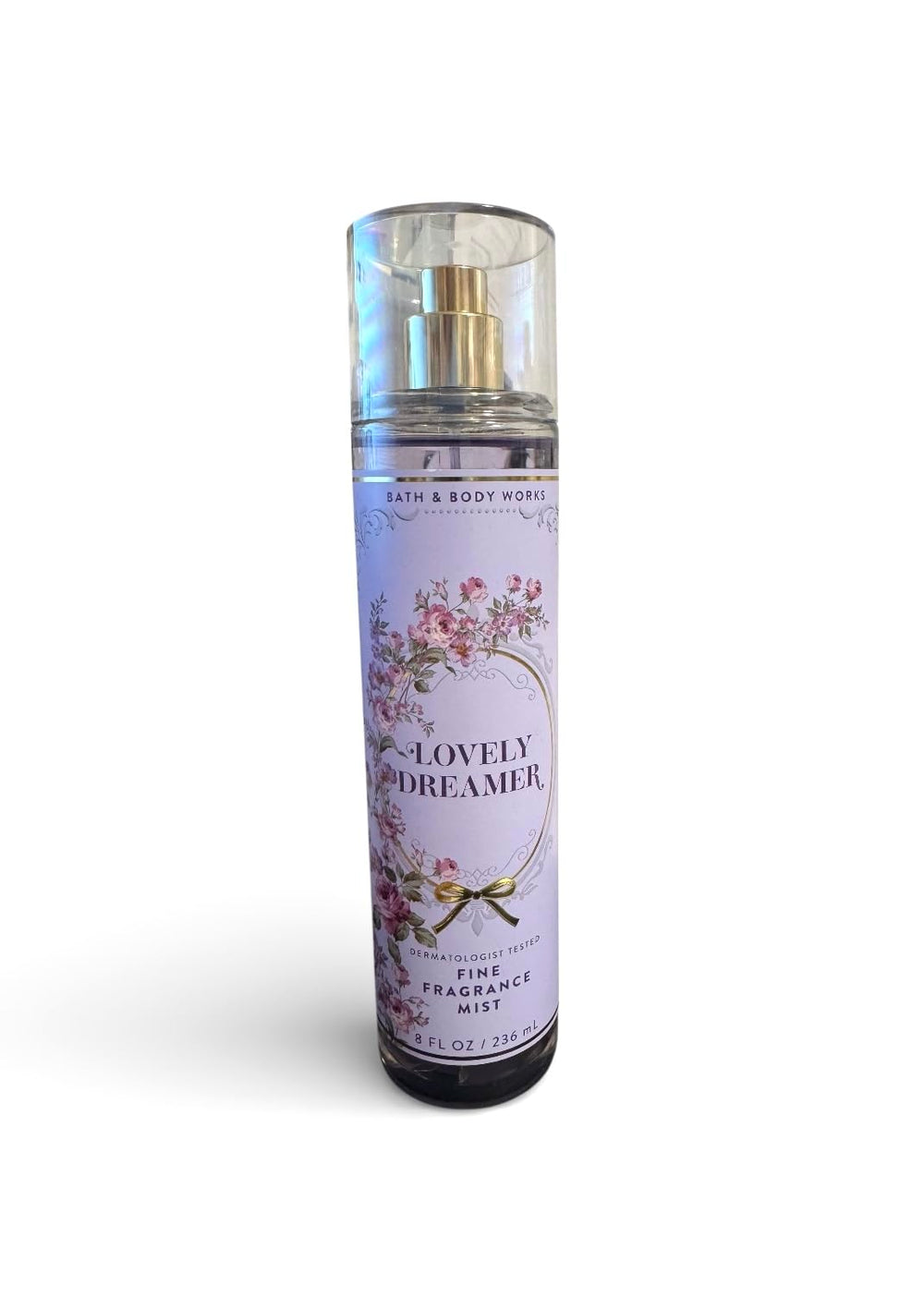 Bath & Body Works Lovely Dreamer mist bottle showing elegant packaging for long-lasting fragrance