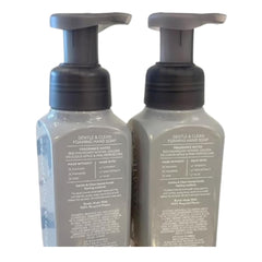 Bath & Body Works Mahogany Apple foaming hand soap label closeup highlighting fragrance.