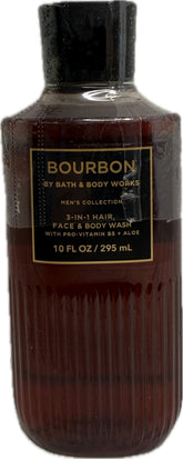Bath and Body Works Men's Bourbon 3-in-1 bottle ideal for daily grooming routines