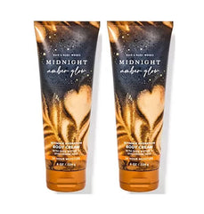 Bath and Body Works Midnight Amber Glow 2-pack body cream for deep hydration and lasting fragrance