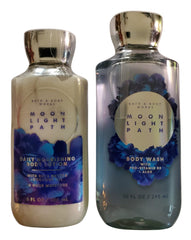 Bath and Body Works Moonlight Path body wash bottle with aloe for gentle cleansing