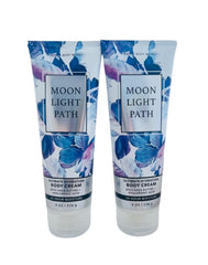 Bath & Body Works Moonlight Path cream tube close-up for silky hydration.