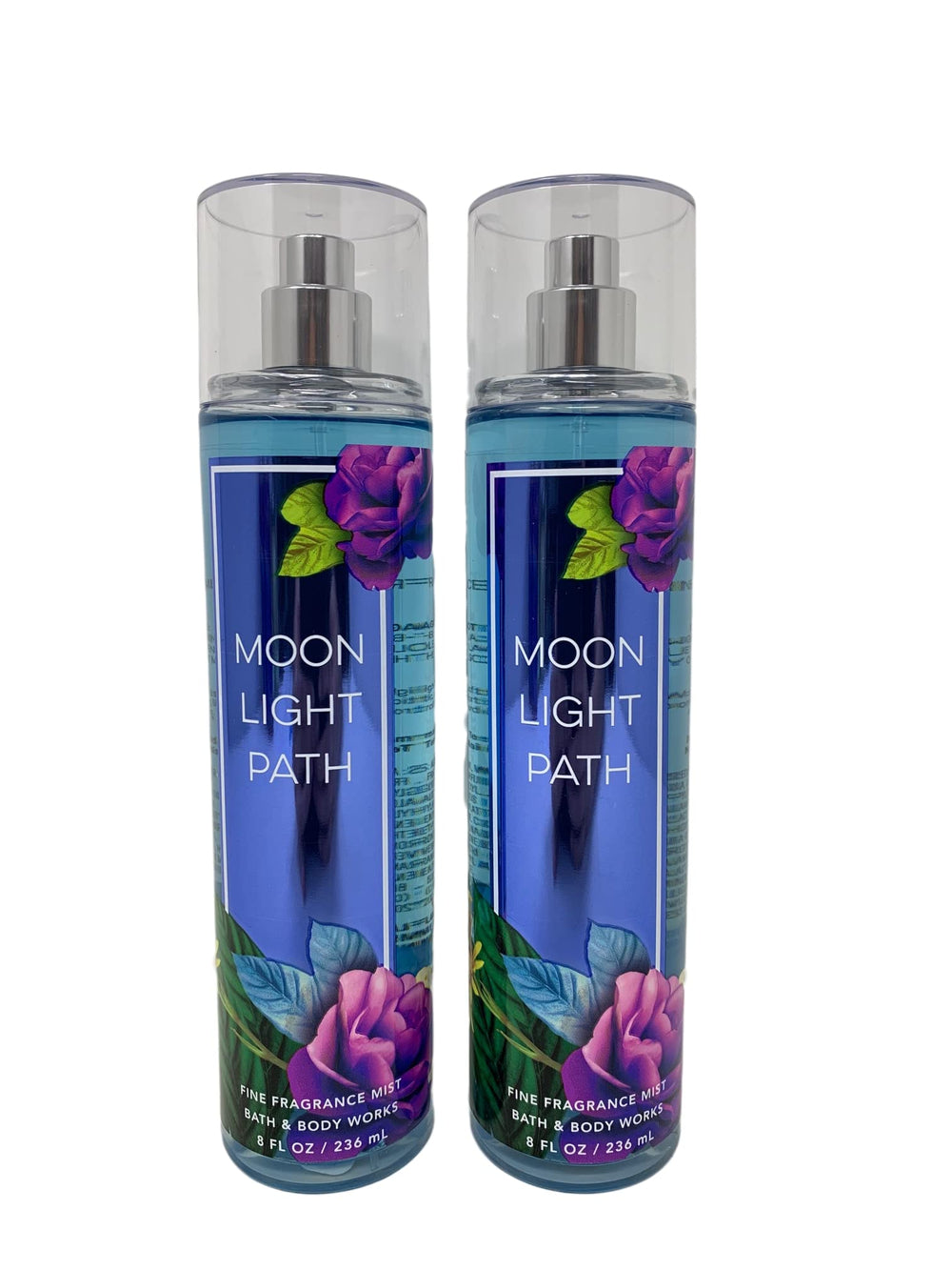 Bath and Body Works Moonlight Path mist bottle pair offers daily, unisex fragrance with a light, layerable scent.