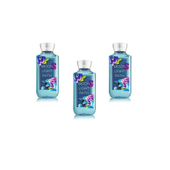 Bath & Body Works Moonlight Path shower gel 3-pack bottle shot highlighting hydrating formula