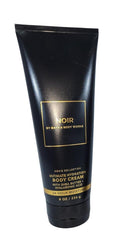 Bath and Body Works Noir Body Cream 8oz bottle showcases rich hydration for daily use.