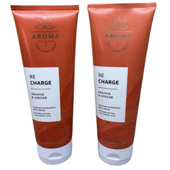Bath & Body Works Orange Ginger 2-pack; packaging highlights recycled bottle and gift-ready appeal.