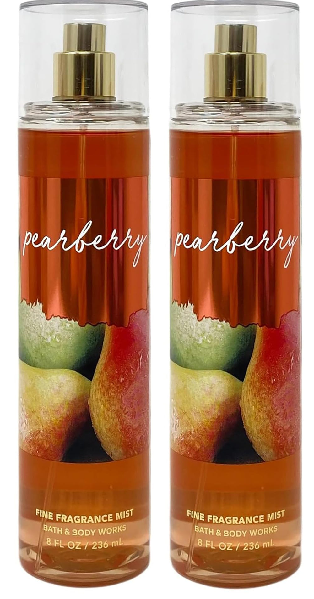 Bath and Body Works Pearberry body mist gift set with two 8 oz bottles for daily fragrance.