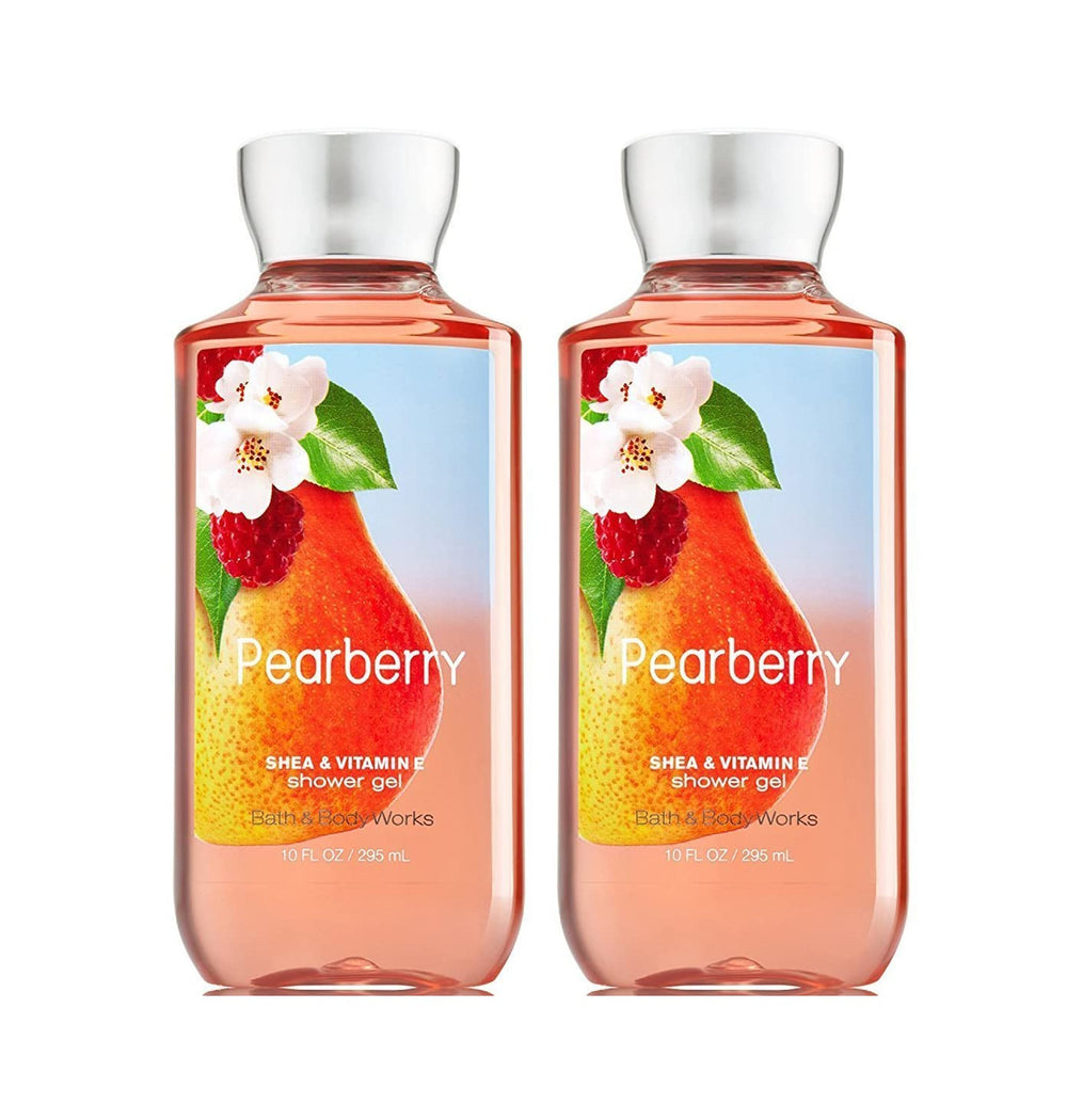 Bath & Body Works Pearberry Shower Gel 2-pack, pearberry scent for daily cleansing and refreshing showers