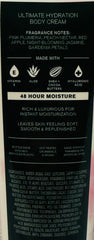 Bath & Body Works Plumeria Ultimate Hydration Cream fragrance notes visualization highlights floral scent.