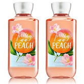 Bath & Body Works Pretty as a Peach 2-pack bottles with vibrant multicolor packaging