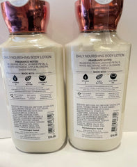 Pretty as a Peach lotion pour shows smooth texture for daily use.