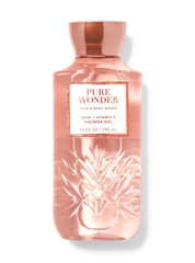 Bath & Body Works Pure Wonder bottle pour for daily cleansing that leaves skin soft and lightly perfumed