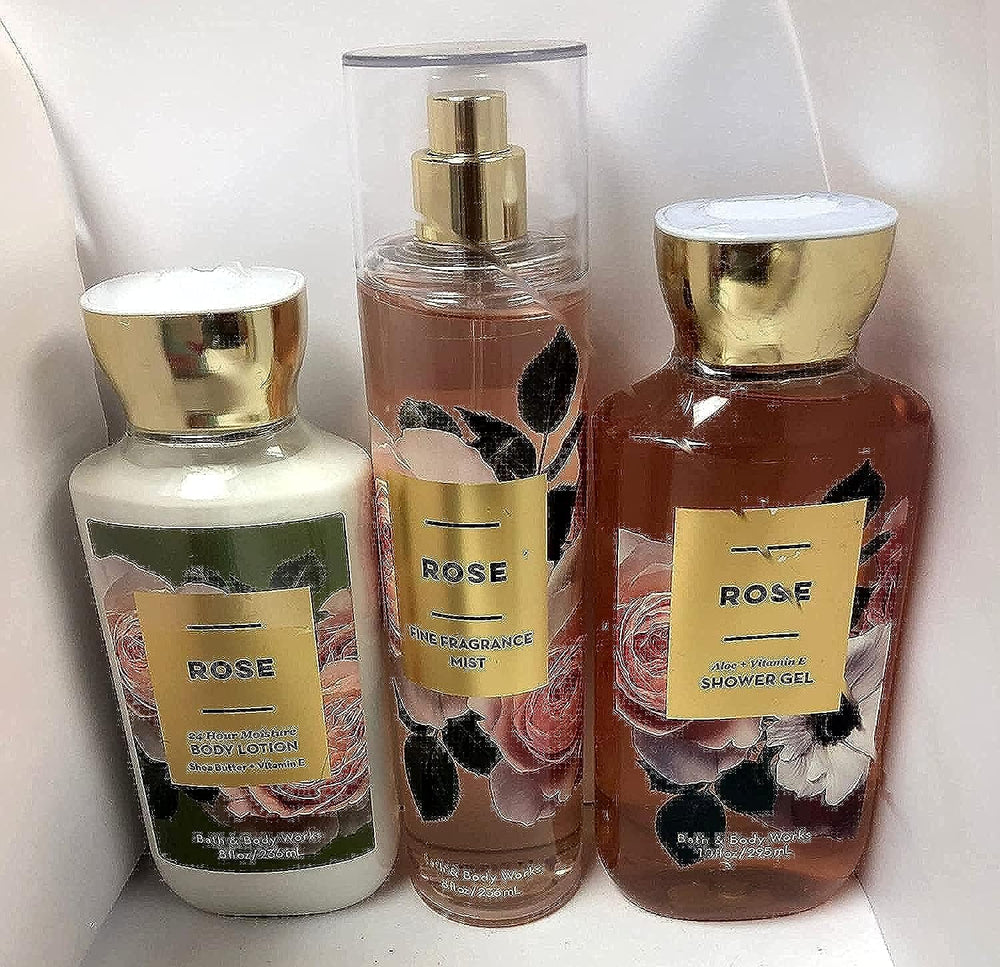 Bath & Body Works Rose Shower Gel bottle with rose scent for daily refreshing cleanse