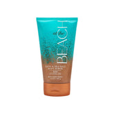 Bath and Body Works sand and sea salt scrub bottle shows exfoliation and fragrance