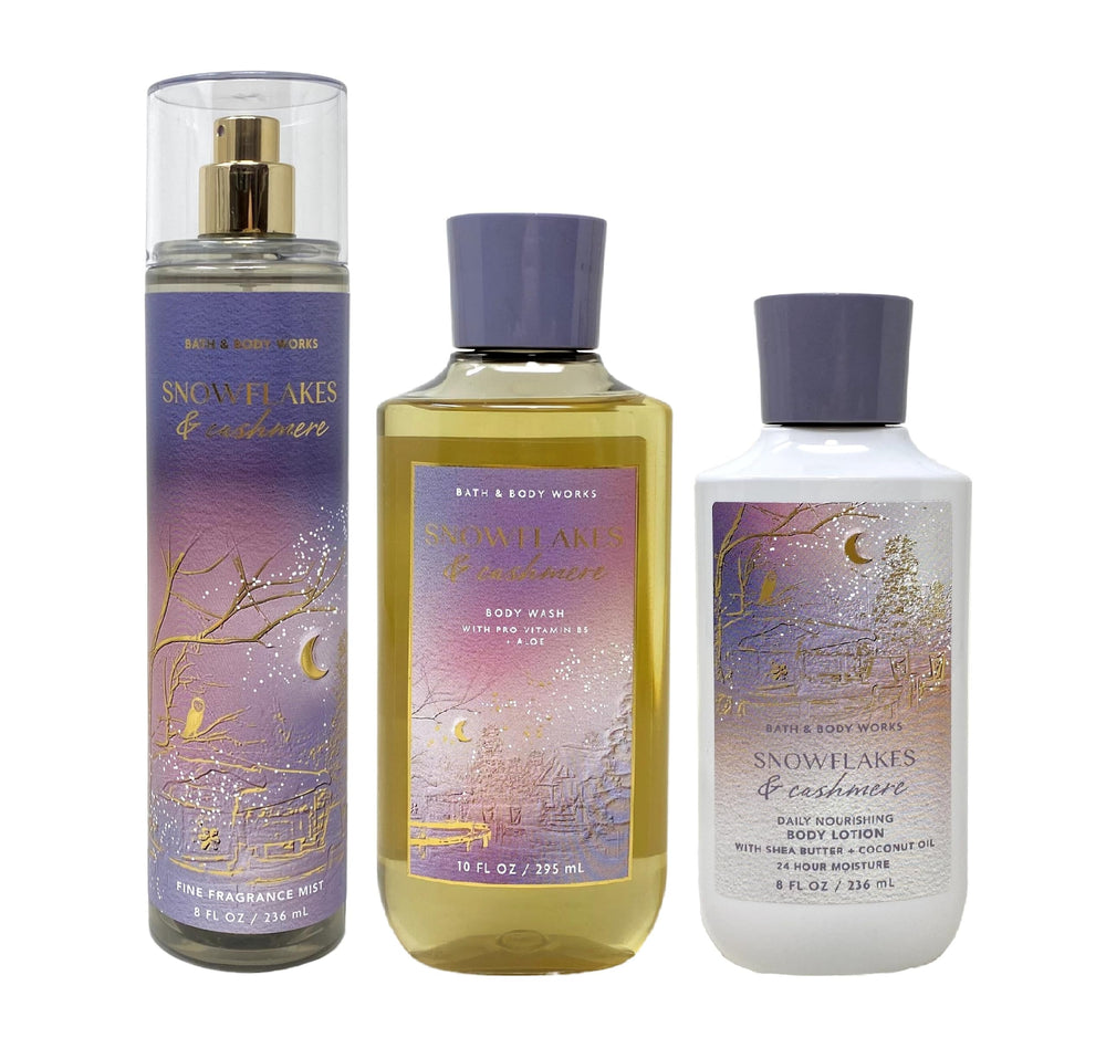 Bath & Body Works Snowflakes & Cashmere shower gel for gentle cleansing and warm fragrance