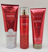 Bath & Body Works Strawberry Pound Cake moisturizing body wash bottle for a refreshing cleanse