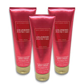 Bath & Body Works Strawberry Pound Cake cream jar with rich texture for daily moisture