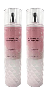 Bath & Body Works Strawberry Snowflakes mist 8 oz front view for everyday refreshment.