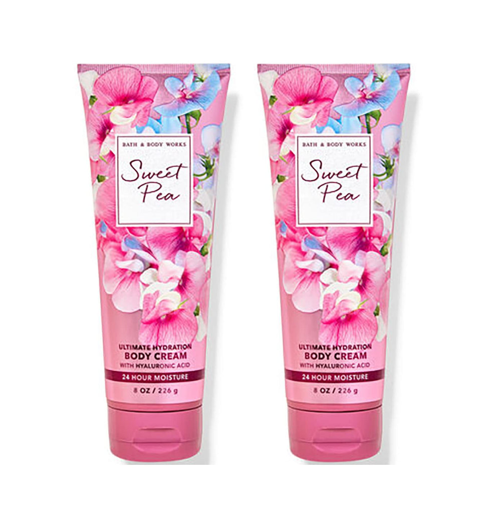 Bath & Body Works Sweet Pea Ultra Shea Cream bottle for long-lasting hydration