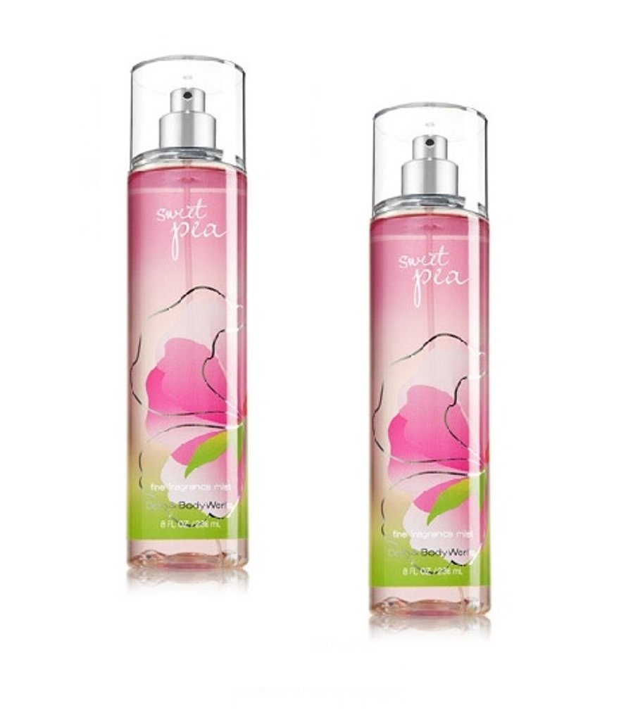 Bath & Body Works Sweet Pea Fragrance Mist 8 oz front bottle for daily fragrance refresh