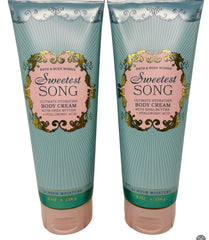 Bath & Body Works Sweetest Song 2-pack packaging highlighting premium hydration for daily use.