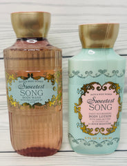 Bath & Body Works Sweetest Song body gel wash bottle for refreshing cleanse with Pro-Vitamin B5