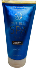 Bath & Body Works True Blue Spa Foot Cream 8 oz bottle demonstrates rich moisture.