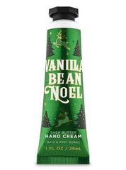 Bath & Body Works Twisted Peppermint hand cream, 1 oz bottle, refreshing peppermint for chilly mornings.